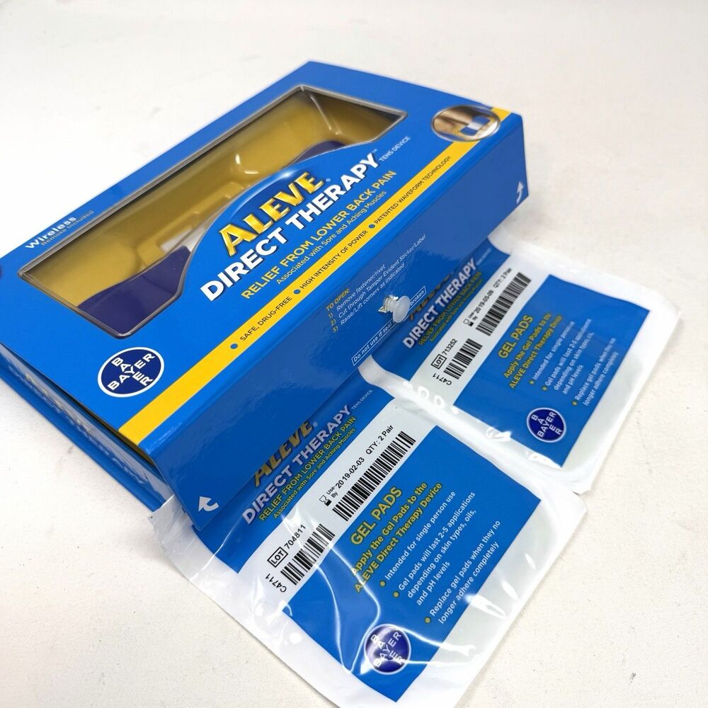 Bayer Aleve Direct Therapy Tens Device Lower Back Wireless NO Remote Working Pad